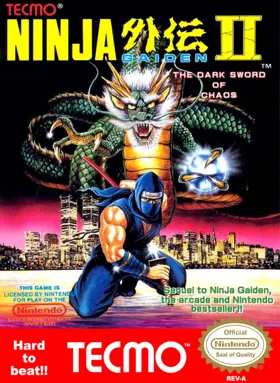 Ninja Gaiden - Episode II - The Dark Sword of Chaos (USA) (Sample) (1990-01-18) box cover front